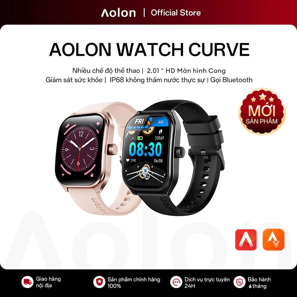 AOLON CURVE Đồng hồ thông minh màn hình cong